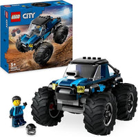 LEGO City Monster Truck Azul de Juguete, Camión Todoterreno y Minifigura de Conductor, Set de Juego Infantil Imaginativo, Divertido Regalo para Niños y Niñas de 5 Años o Más 60402