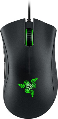 Razer DeathAdder Essential - Ratón Gaming con sensor óptico, 6400 DPI (5 botones programables, interruptores mecánicos, agarres laterales de goma), Negro