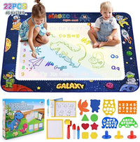 ROEXUN 120x90 cm Agua Dibujo Pintura, Doodle Esteras Mágicas,Alfombra con Juego de Herramientas de Pintura, Juguete Educativo Regalo para Niños
