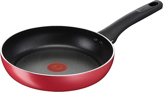 Lagostina Cucina Mediterranea - Sartén para inducción, aluminio antiadherente, color rojo, 24 cm de diámetro