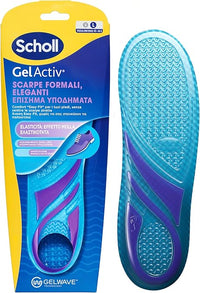 Thumbnail for Scholl Plantillas GelActiv para zapatos elegantes, de diseño fino para uso diario con tecnología GelWave amortiguadora, comodidad ''Easy Fit'' sin sentir calzado apretado, talla 40-46.5