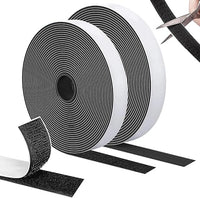 Thumbnail for SURFOU Feltro Nastro Adesivo Forte Biadesivo Nero 10m×20mm Autoadesivo, per Tessuti, Zanzariere, Moquette, Fissa Maschio e Femmina, Fai da te, Uso Domestico e Ufficio