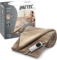 Thumbnail for Imetec Adapto Elegance, Plaid Calefactable, Manta Eléctrica,Tejido Suave 180 x 140 Cm,Ahorro Energético,Tecnología Adapto, Óptimo, Calentamiento Rápido, 6 Temperaturas, Lavable,Marrón, 1.75 kilograms