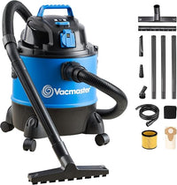 Vacmaster VQ1220PFC 1250W 20L Aspirador en seco y húmedo,Aspiradora Multiusos,Aspirador de Taller con Enchufe Integrado y Función de Soplado
