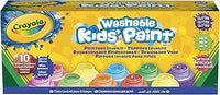 CRAYOLA - 10 Témperas Lavables Efectos Especiales: Purpurina, Neón y Metalizado, 59 ml cada uno, 54-2395