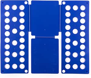 InnovaGoods® Doblador de Ropa Organizador Armario, Tablero Plegable, Tabla de plastico, Placa Ayuda para Plegar Ropa Infantil, Color Azul