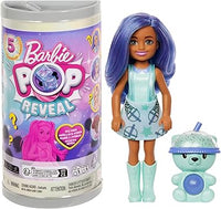 Thumbnail for Barbie Pop Reveal Muñeca Chelsea con Vaso Té de Burbujas con Cubitos de Hielo Que revelan Ropa, Mascotas y Accesorios Sorpresa, Modelos Surtidos, Juguete +3 años (HRK63)