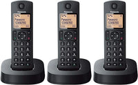 Thumbnail for Panasonic KX-TGC313 - Teléfono Fijo Inalámbrico Trio (LCD, Identificador de Llamadas, 16 H Uso Continuo, Localizador, Agenda de 50 números, Bloqueo Llamada, Modo ECO, Reducción Ruido) Negro