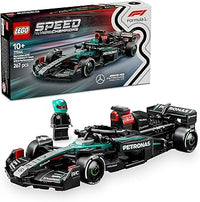 LEGO Speed Champions Coche de Carreras Mercedes-AMG F1 W15 de Juguete, Maqueta de Construcción de Vehículo de Fórmula 1 y Minifigura de Piloto Coleccionable, Regalo para Niños de 10 Años o Más 77244