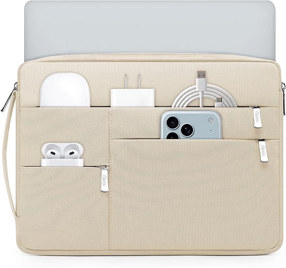 HYZUO 14-15 Pulgadas Funda Ordenador Portátil para MacBook Air 15 M5 A3448 M4 M3 M2 2026-2023, MacBook Pro 15, XPS 14/15 Plus, Bolsa Protectora para 14" HP DELL Lenovo ThinkPad ASUS Acer, Azul Pálido