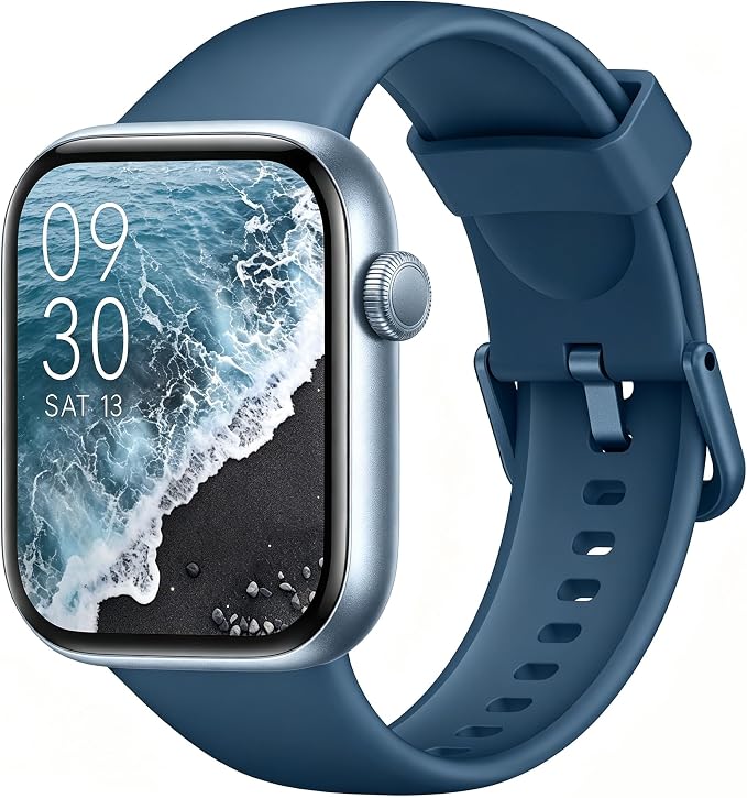 Reloj Inteligente Mujer Hombre, 1.85" Smartwatch con Llamadas Bluetooth, 140+ Modos Deportivos Smart Watch con SpO2/Pulsómetro/Monitor de Sueño/Podómetro, Impermeable IP68 Smart Watch Para Android iOS