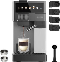 Thumbnail for Cecotec Cafetera Cápsulas Express con Tanque de Leche FreeStyle Latte T. 1350W, 20 Bares, Compatible con Café Molido, Dolce Gusto, Nespresso y K-Fee, Depósito 1,6L de Agua y 400ml de Leche