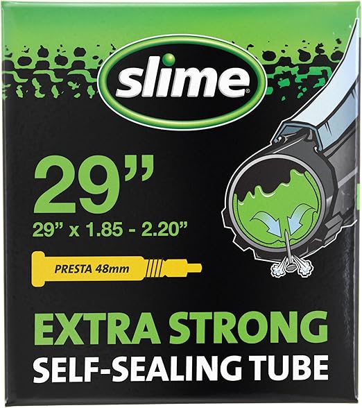 Slime 30061 Cámara Interior de Bicicleta con Sellante de Pinchazos Slime, Sellado Autónomo, Prevenir y Reparar