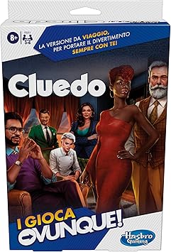 Hasbro Gaming Cluedo I Play Everywhere - Juego portátil de Mesa de Viaje para niños y niñas a Partir de 8 años, Juguete Misterioso y acertijos para 3-6 Jugadores
