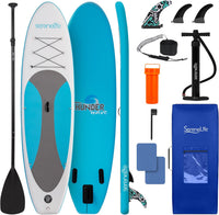 Tabla paddle surf hinchable antideslizante con aleta SereneLife