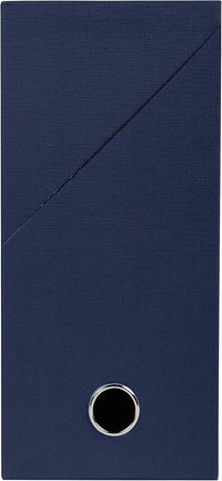 Exacompta - Réf. 89427E - 1 Boîte transfert en papier toilé - Dos 120 mm - Avec un œillet en métal - Pour format A4 - Dimensions 25,5 x 34 x 12 cm - Couleur bleu foncé - Livrée montée