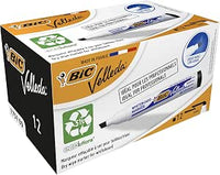 BIC Velleda 1751 ECOlutions rotuladores de Pizarra punta media - Negro, Caja de 12 unidades
