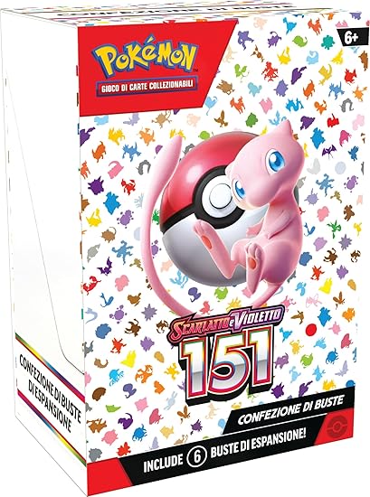 Pokémon- Paquete Escarlata y Violeta-151 del GCC (Seis Sobres de expansión), edición en Italiano (290-60320)