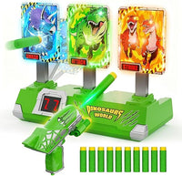 Dinosaurios Juguete Niño 3-12 Años, Diana Electronica con Pistola Luminosos Automático Reinicio, Exterior Jardin Juegos Niños 4 5 6 7 8 9 11 Años Regalo Niño 3-10 Años Cumpleaños Brinquedos Menino