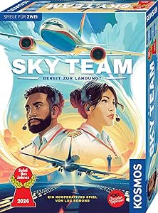 Kosmos 684044 Sky Team - Listo para aterrizar Juego del año 2024, Juego cooperativo para 2 Personas a Partir de 10 años, Juego de Estrategia, Juego de Mesa, Juego de Mesa