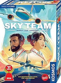 Kosmos 684044 Sky Team - Listo para aterrizar Juego del año 2024, Juego cooperativo para 2 Personas a Partir de 10 años, Juego de Estrategia, Juego de Mesa, Juego de Mesa