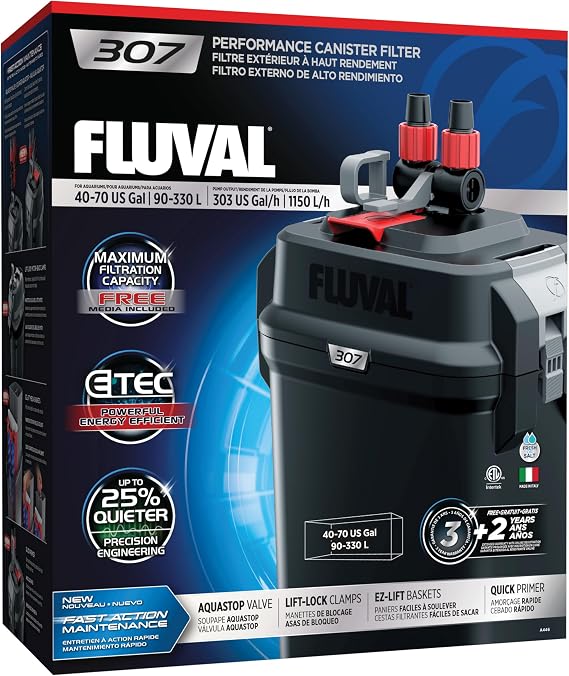 Fluval A447 307 Filtro Externo, schwarz