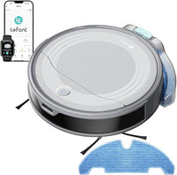 LEFANT M310 Ultra Robot Aspirador y Fregasuelos 3 en 1 con Succión de 6000Pa, 170min, Mapeo Láser ToF, Evasión de Obstáculos PSD de 190°, Reconocimiento de Alfombras, WiFi/App/Alexa, Gris