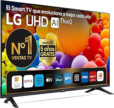 LG 65UT73006LA 65 ",UHD 4K, Serie UT73, Smart TV, WebOS24, Procesador a5, HDR10, Dolby Digital Plus, SmartTV, 3840x2160, Negro