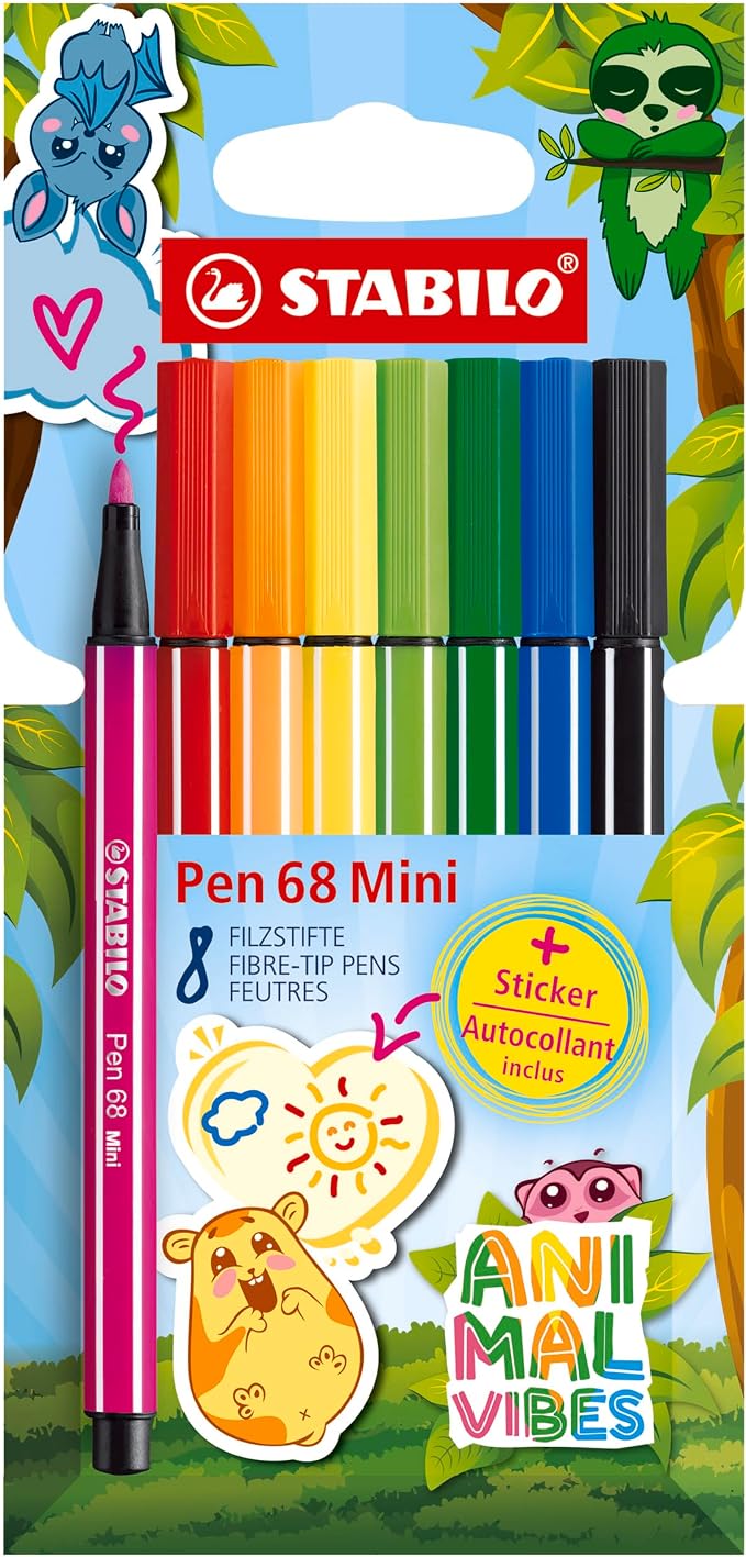 STABILO - Premium-Filzstift - Pen 68 Mini Animal Vibes
