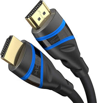 KabelDirekt – 10K & 8K HDMI Kabel, HDMI 2.1 b – 1m, erhältlich in 0,5-5m – Zertifiziert, in Deutschland entwickelt (Ultra High Speed Kabel für PC, PS5, Xbox, Monitor und TV – schwarz-blau)