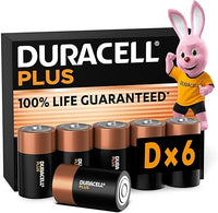 Duracell Plus pilas alcalinas D (paquete de 6), 1,5 V, LR20 MN1300
