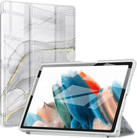 Thumbnail for ZtotopCases Coque pour Samsung Galaxy Tab A8 10.5 Pouces 2021, Étui de Protection Antichoc des Matériaux TPU, Coque légère avec Auto Réveil/Sommeil pour Samsung Galaxy Tab A8 2021, Blanc Marbré