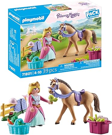 PLAYMOBIL | Princess Magic | Princesa con Caballo | Juguetes de Princesa | Juguete para niños y niñas a Partir de 4 años | 71801