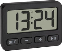 Thumbnail for TFA Dostmann Minireloj Digital 60.2036.01 con Alarma, cronómetro, Temporizador, Ideal para Viajes Gracias a la Cerradura de Teclas, Reloj de Mesa, Reloj de Coche, Reloj de Cuarzo, pequeño y Compacto,