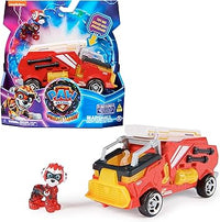 Patrulla Canina - Figura Marshall Y Coche Juguete con Luces Y Sonidos DE LA SUPERPELÍCULA - 6067509 - Juguetes Niños 3 Años + - Patrulla Canina Juguetes - Regalo Niño 3 años +