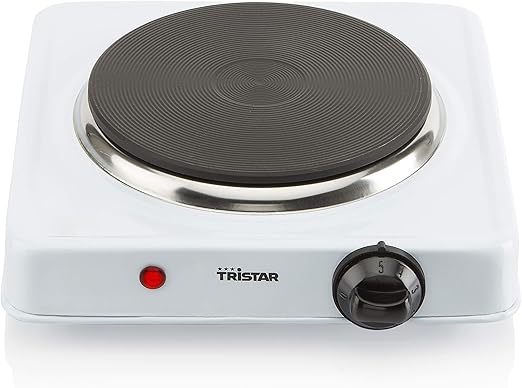 Tristar Kp-6185 Piastra Elettrica, Termostato Regolabile, ‎22 x 24.5 x 7.8 cm