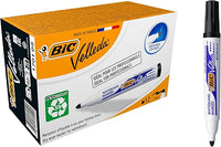 Thumbnail for BIC Velleda Marking Rotuladores para pizarra blanca, Óptimo para material escolar y de oficina, 1701 ecolutions, 51% material reciclado, Negro, Punta Media, Caja de 12