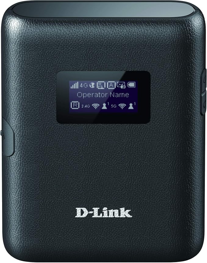 D-Link DWR-933 Router MiFi 4G+ LTE Cat6, 300 Mbps, batería, MiFi, HotSpot, WiFi, AC 1200 Mbps, WPS, Color Negro