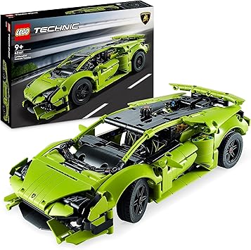 LEGO 42161 Technic Lamborghini Huracán Tecnica, Kit de Maqueta de Construcción de Coche de Carreras de Juguete para Niños, Niñas y Aficionados al Motor, Idea de Regalo Coleccionable