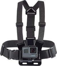 Thumbnail for Amazon Basics - Verstellbares Brustgurt-Halterungsset für GoPro- und Actionkameras, Leicht & Bequem, Schwarz