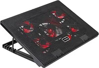 Mars Gaming MNBC2, Base PC, 5 Ventiladores, LED Roja, 2 x USB 2.0, 17.35