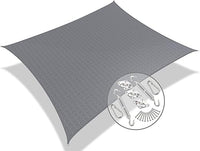 Thumbnail for VOUNOT Sonnensegel Rechteckig mit Befestigung Set, Sonnenschutz Atmungsaktiv und UV Schutz, für Balkon Garten Terrasse, 5x3m, Grau