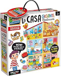 Lisciani - MONTESSORI - La Casa - Rompecabezas Para Niños a Partir de 2 años - Enseña a Colocar cada Cosa en su Lugar en la Casa - Juego Educativo - Fabricado en Italia