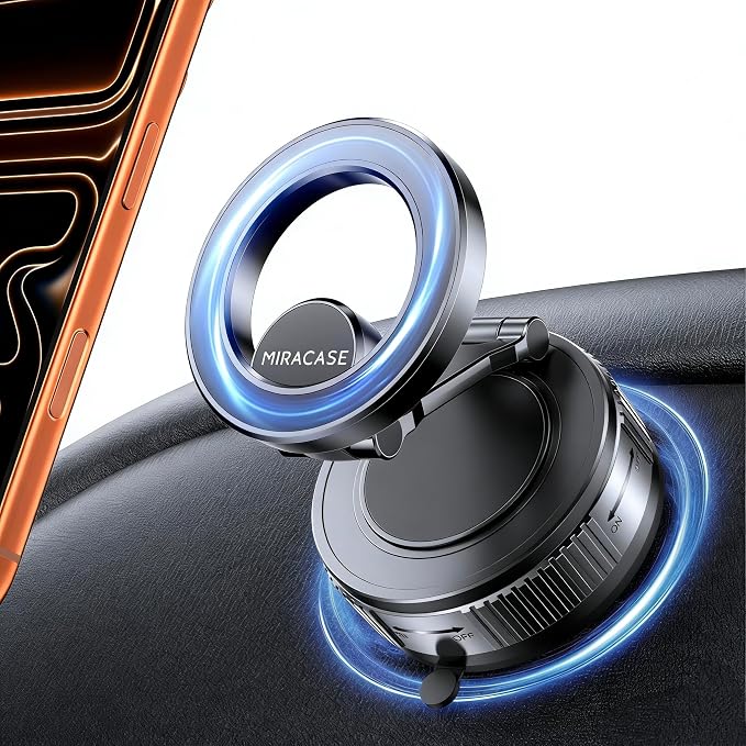 Miracase [Succion Ultra Puissante Support Telephone Voiture pour Magsafe