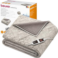 Thumbnail for Beurer Manta térmica nórdica HD 150 XXL con apagado automático, 200 x 150 cm, 6 ajustes de temperatura, lavable a máquina, cómoda funda peluda
