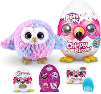 Pets Alive Chirpy Birds - Mascotas de Juguete interactivas Sorpresa con Habla electrónica y repetición, búho
