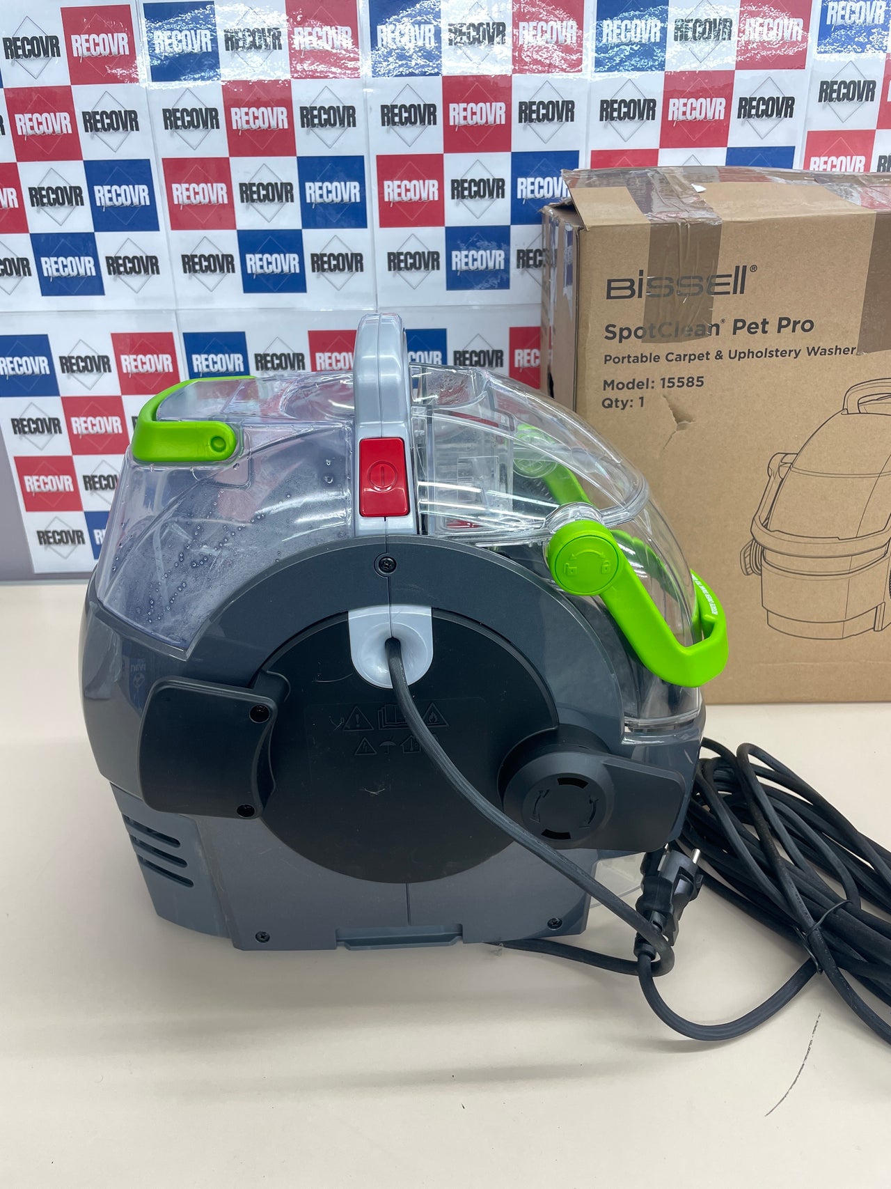 Bissell SpotClean Pet Pro, Aspiradora de Agua Tapiceria, Lava Aspiradora Ideal para Dueños de Mascotas, Limpiador de Liquidos para Alfombras, Tapiceria, Sofa, Autos y Más, Motor Potente de 750W, 15585