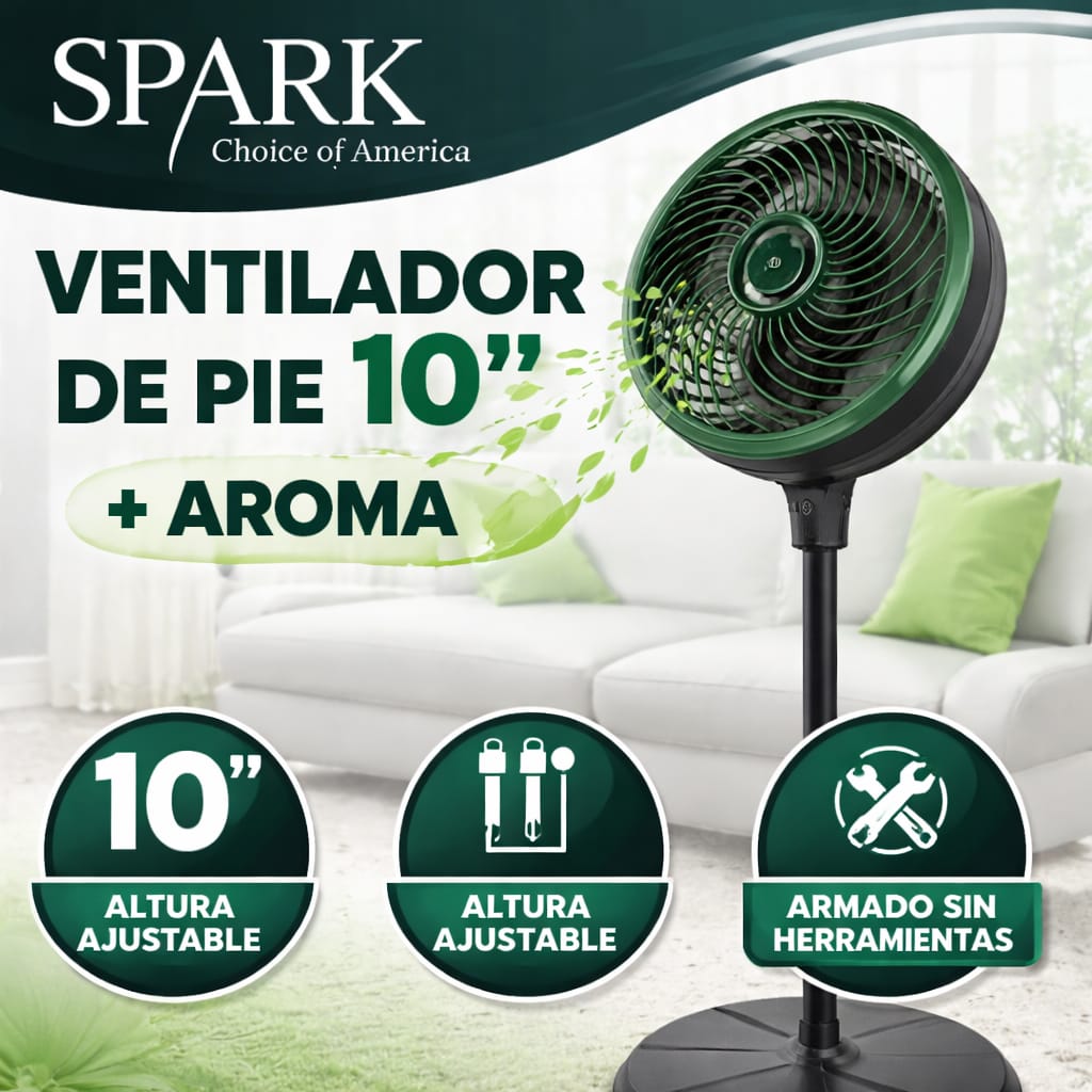 Ventilador de pie Spark 10' 90W S-10SE