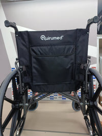 Thumbnail for QUIRUMED Silla de ruedas, ANCHO ESPECIAL 56 CM UTILES, plegable, Acero, Acolchado extraíble, asiento amplio, Fácil plegado, Reposabrazos extraíbles, Para mayores, Para minusválidos