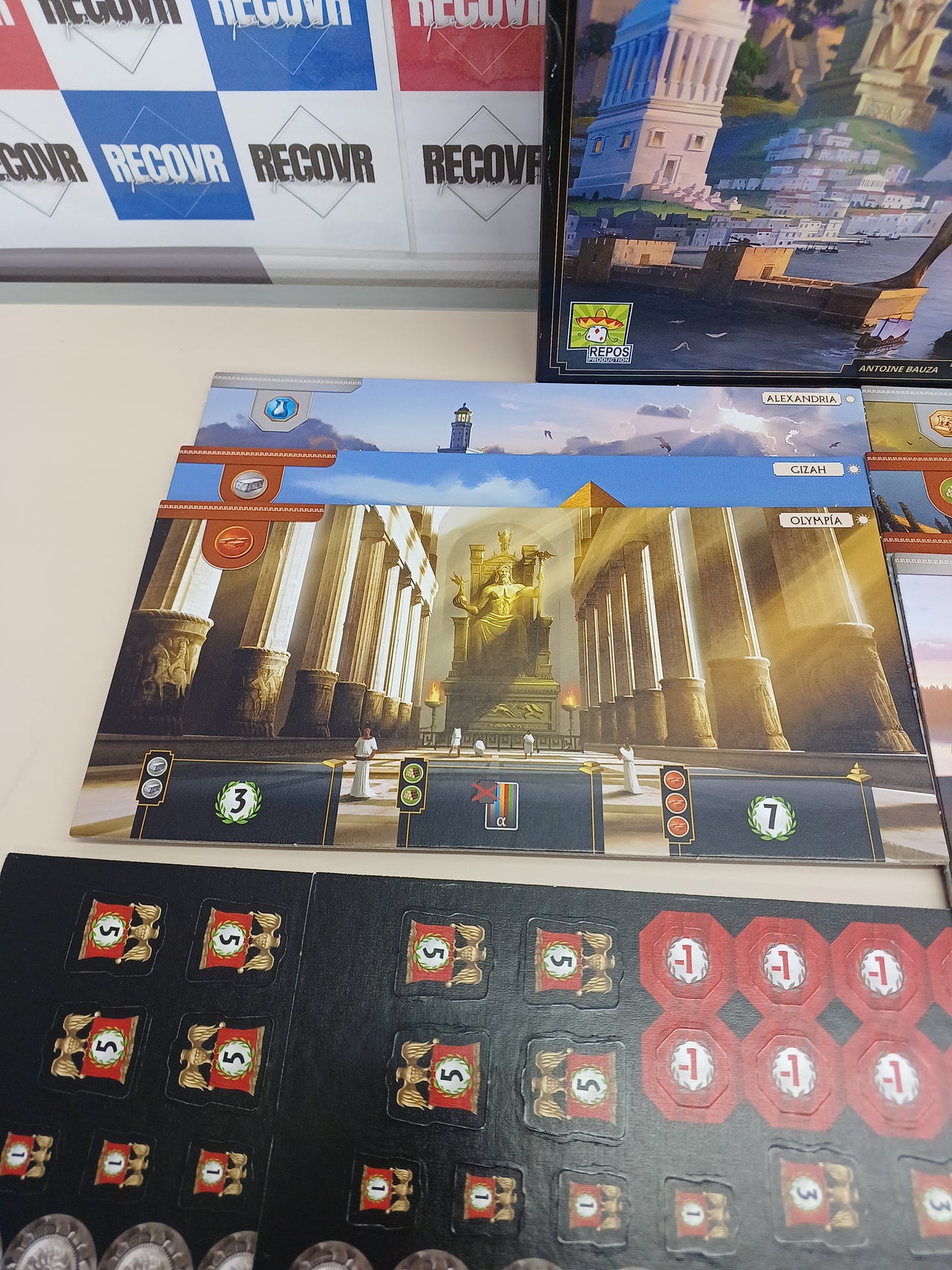 Juego de Mesa 7 Wonders en Italiano, para 3-7 Jugadores, Edad 10+ Asmodee